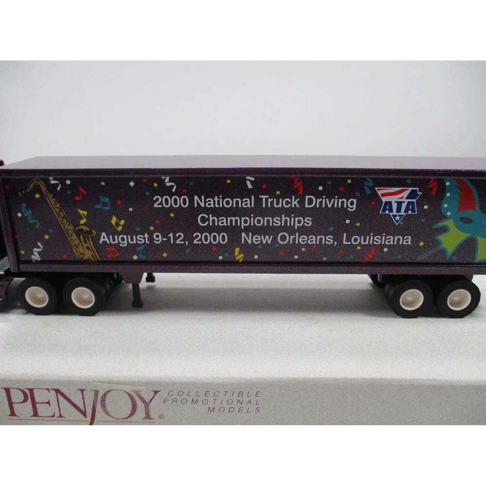 Penjoy Vintage Die Cast Semi Truck / Trailer 2000 ATA Truck Driving Championship
